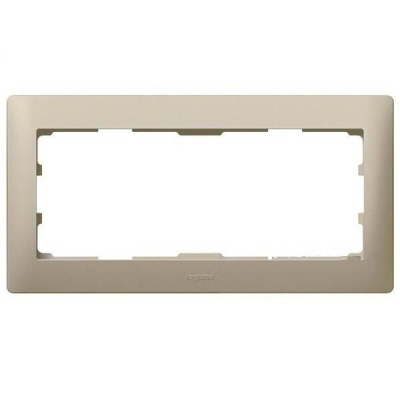 Рамка 2-модульная Legrand Galea Life для программируемых термостатов, системы домофона титан 771930