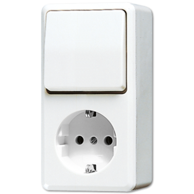 Розетка штепсельная Schuko Jung 676AWW