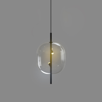 Подвесной светильник Delight Collection 10018P/1 black/clear