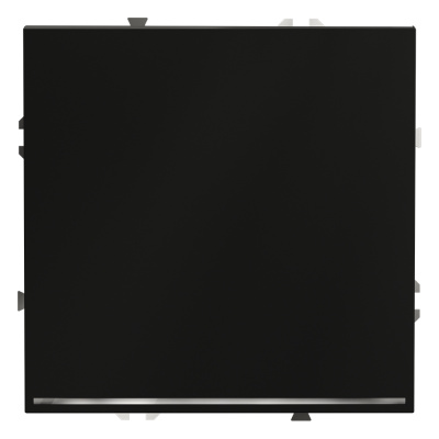 Проходной переключатель одноклавишный с подсветкой Voltum S70 VLS010408 (черный матовый)