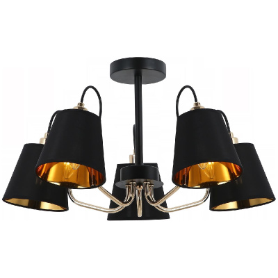 Люстра на штанге Illumico IL6120-5COU-79 BK GD