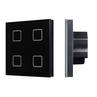 Сенсорная панель Arlight DALI-301-11-IN Black (BUS/24V, Backlight) (IARL, IP20 Пластик) 046573