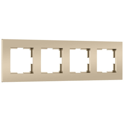 Рамка на 4 поста Werkel Slab (шампань софт) W0042911 4690389218446 a071627