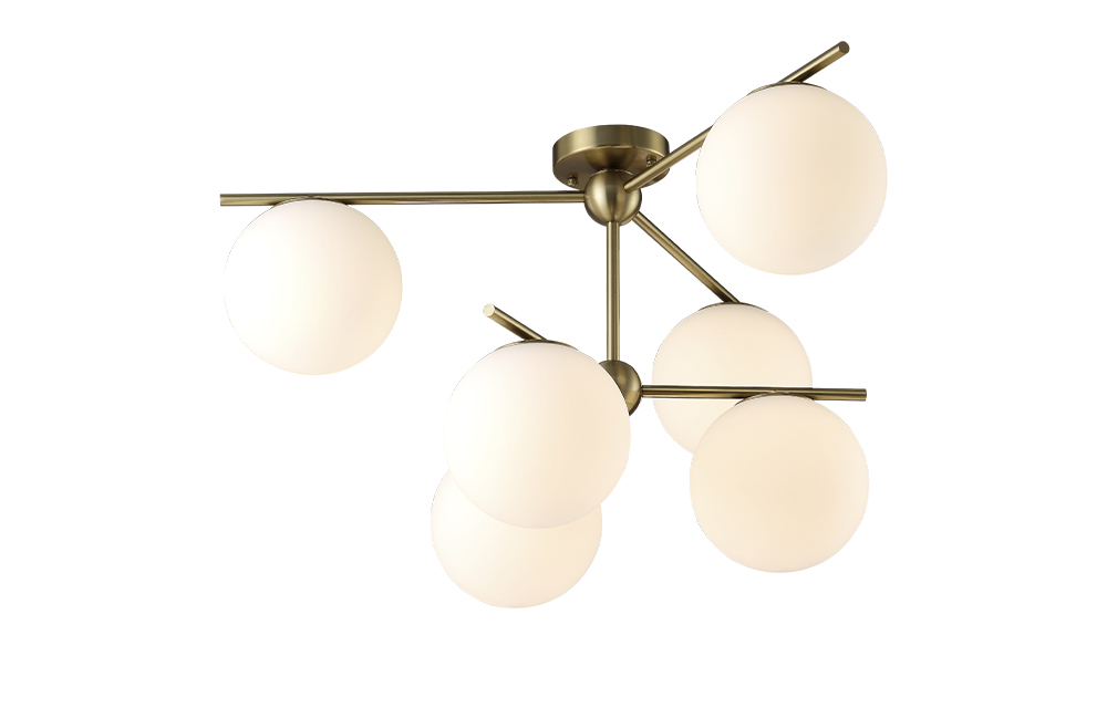 Потолочная люстра Crystal Lux FELIZ SP-PL6 BRONZE/WHITE
