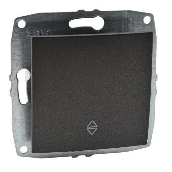 Выключатель одноклавишный перекресный Mono Electric Despina-Larissa 10А 250В графит 500-002025-112