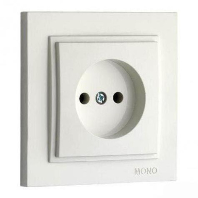 Розетка без земли Mono Electric Despina 16А 250В слоновая кость 102-010022-116