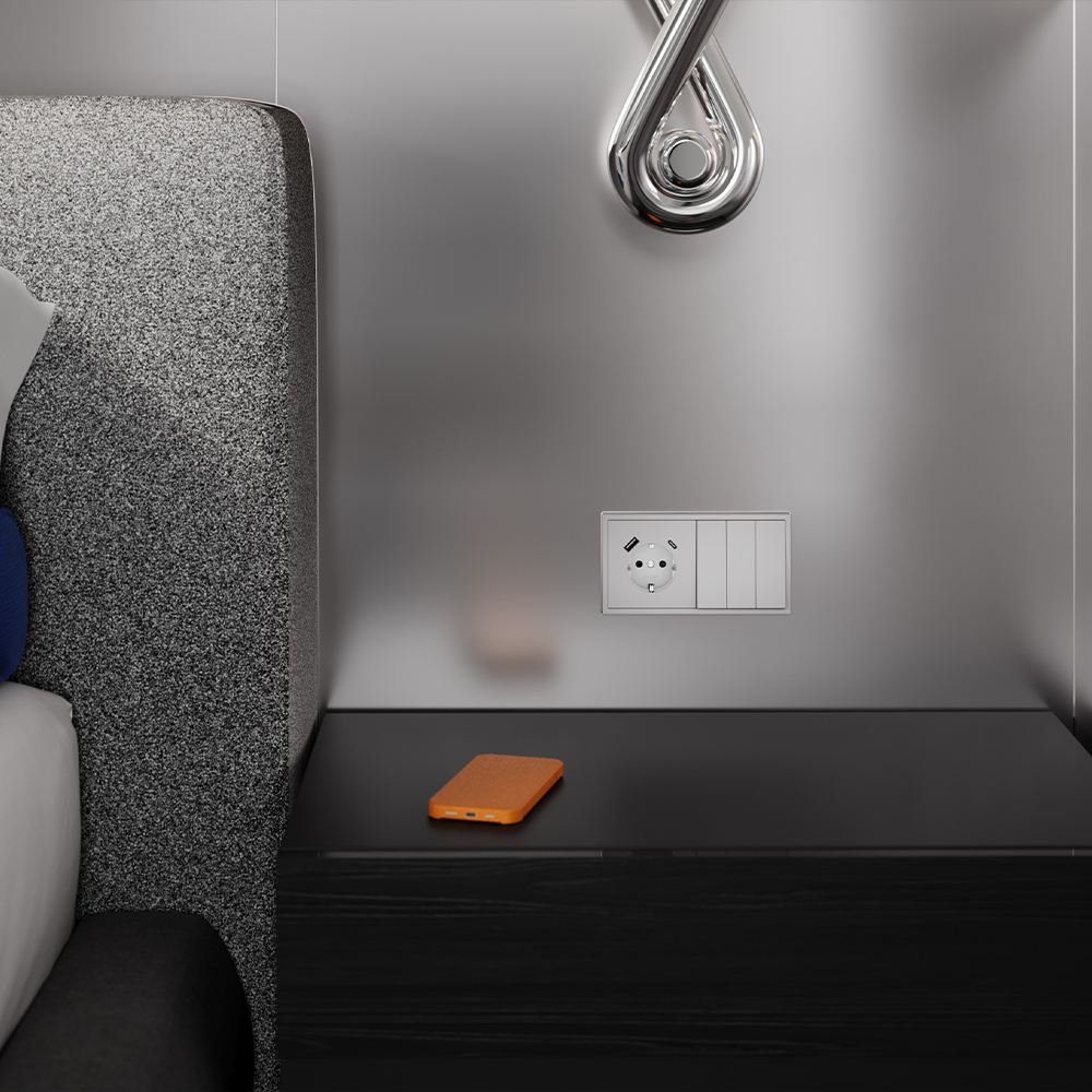 Клавиши для выключателя/переключателя трехклавишного Voltum S70 (серый) VLS000516