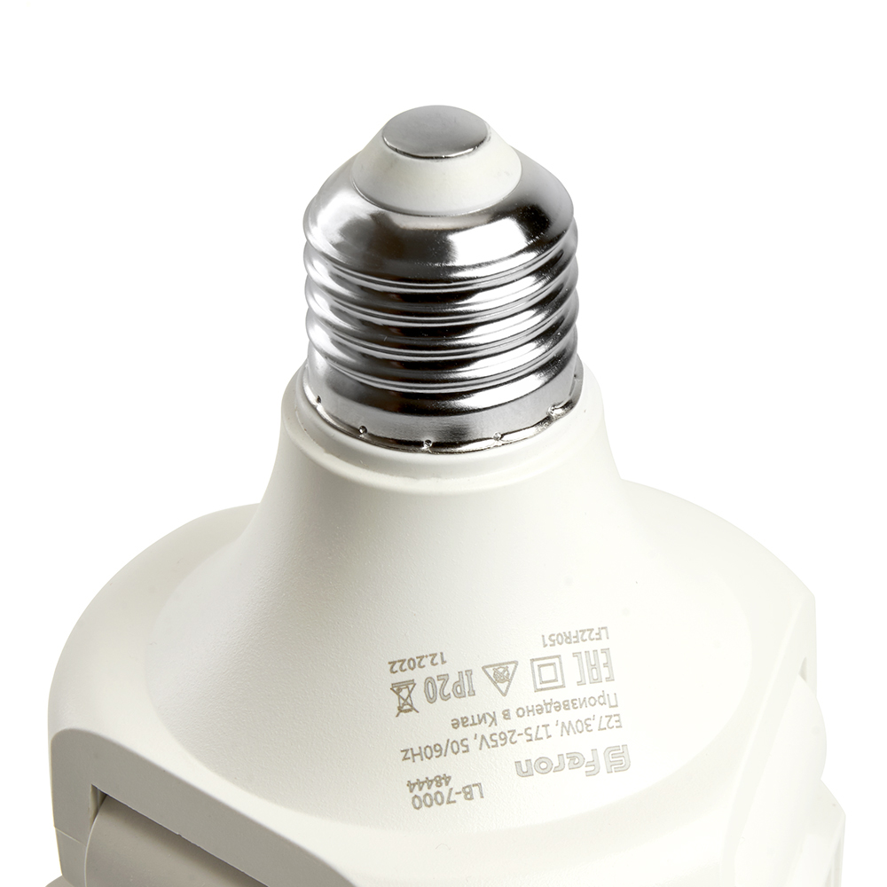 Лампа светодиодная 3-х лепестковая Feron LB-7000 E27 30W красно-синий спектр 48444