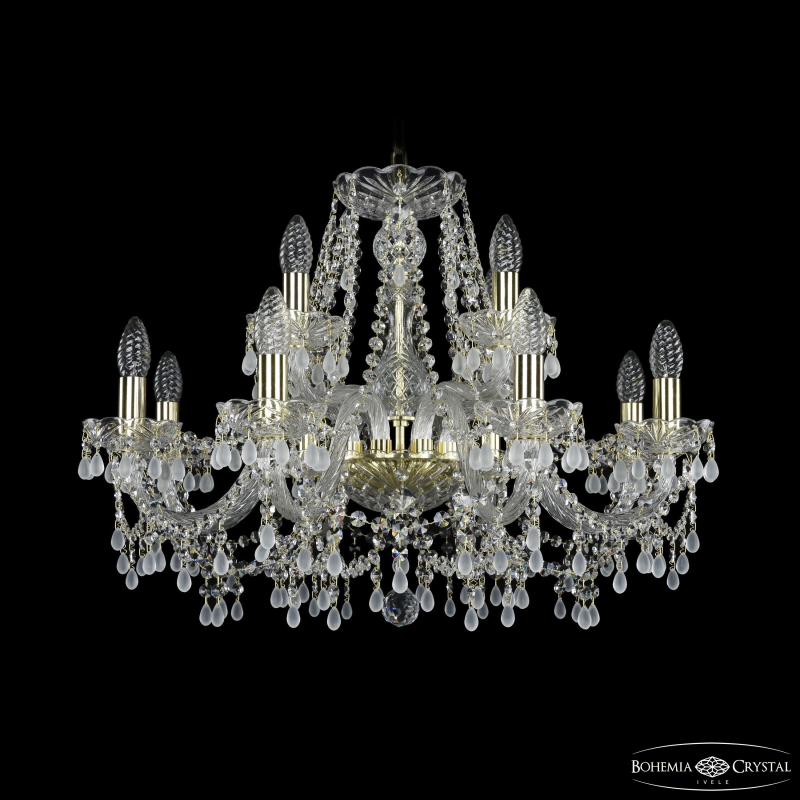 Подвесная люстра Bohemia Ivele Crystal 1410/8+4/240 G V0300