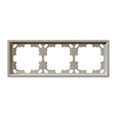 Рамка серия FD 3-постовая, цвет Сахара Jasmart FD1003SH
