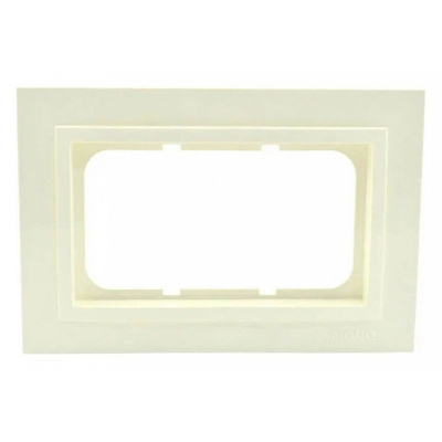 Рамка двойная для розетки Mono Electric Despina крем 102-170000-165