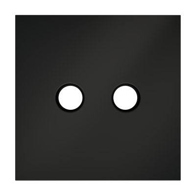 Накладка для розетки телевизионной оконечной TV+SAT Voltum S70 (черный матовый) VLS001608