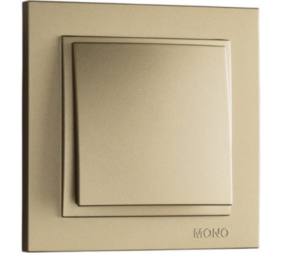 Выключатель одноклавишный Mono Electric Despina 10А 250В титан 102-222225-100