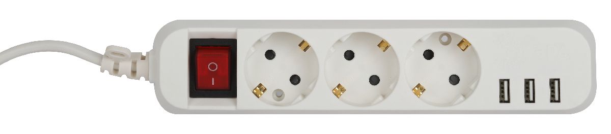 Удлинитель электрический Эра U-3es-3m-USB Б0052901