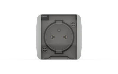 Розетка UPS с крышкой з/з ELBI Eva 554-011500-163