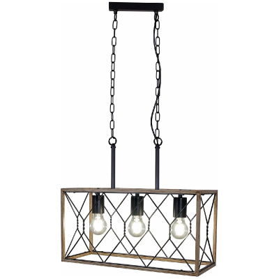 Подвесная люстра Illumico IL1008-3LL-05 BK WOOD