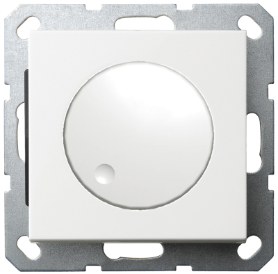 Диммер LED Jasmart в комплекте с накладкой 30-400W 230V 50Hz с возможностью подключения спутника белый глянцевый G4012W