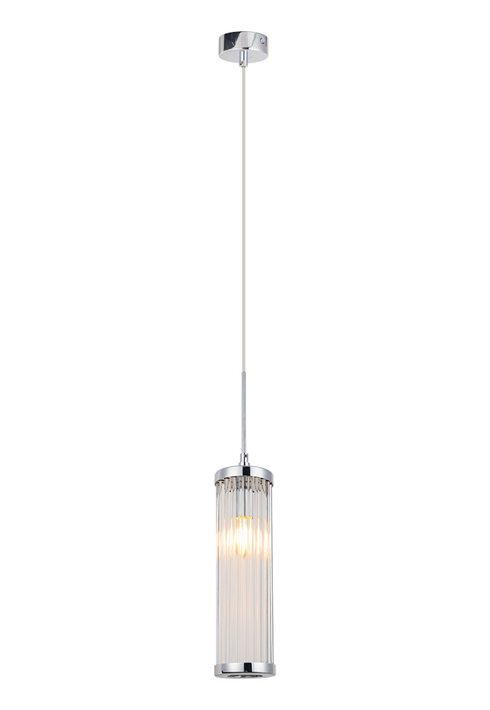 Подвесной светильник Crystal Lux Tadeo SP1 D100 Chrome/Transparente