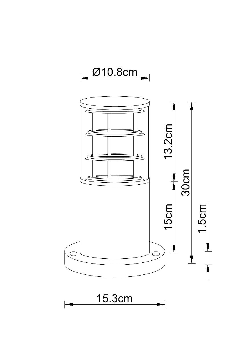 Ландшафтный светильник Arte Lamp Tokyo A5315FN-1BK