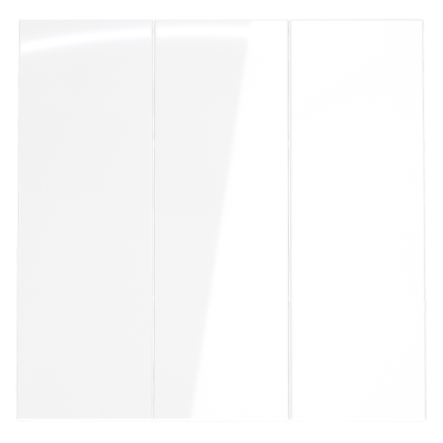 Клавиши для выключателя/переключателя трехклавишного Voltum S70 (белый глянцевый) VLS000501