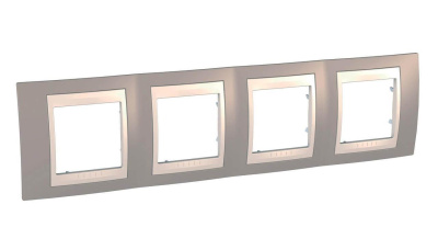 Рамка 4-постовая Schneider Electric Unica Хамелеон MGU6.008.574