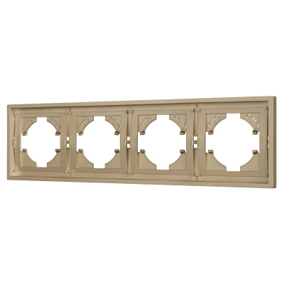 Рамка пластиковая на 4 поста Arlight FRM-TENDO-SFPL-4-GD 054663