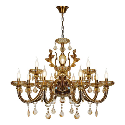 Подвесная люстра iLamp Asia 81069-8+4 BR