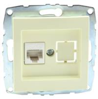 Розетка компьютерная Rj45 Cat6 Mono Electric Despina-Larissa крем 500-001705-125