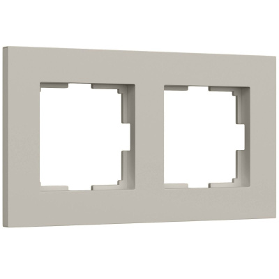 Рамка на 2 поста Werkel Slab (дымчатый софт) W0022917 4690389218415 a071621
