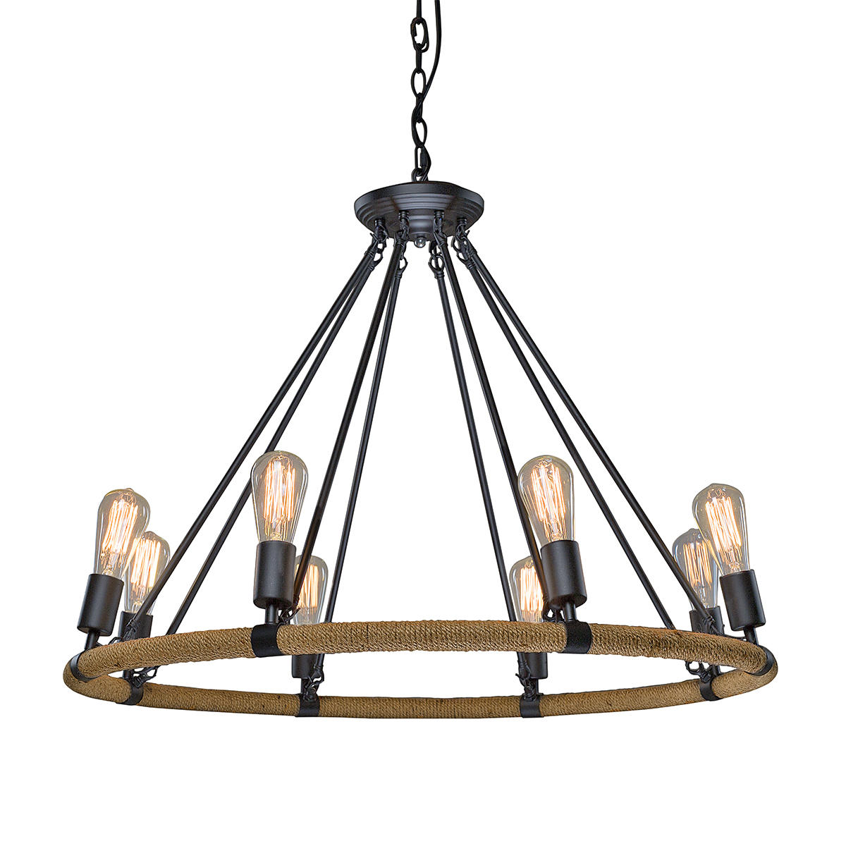 Подвесная люстра LOFT IT Rope filament Loft1861/8