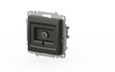 Розетка для TV с экраном (проходная) ELBI Zena Vega 609-011100-272