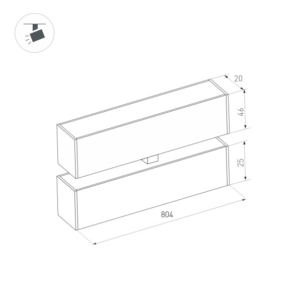 Трековый светильник Arlight Mag-Flat-Fold-25-S804-24W Day4000 034241