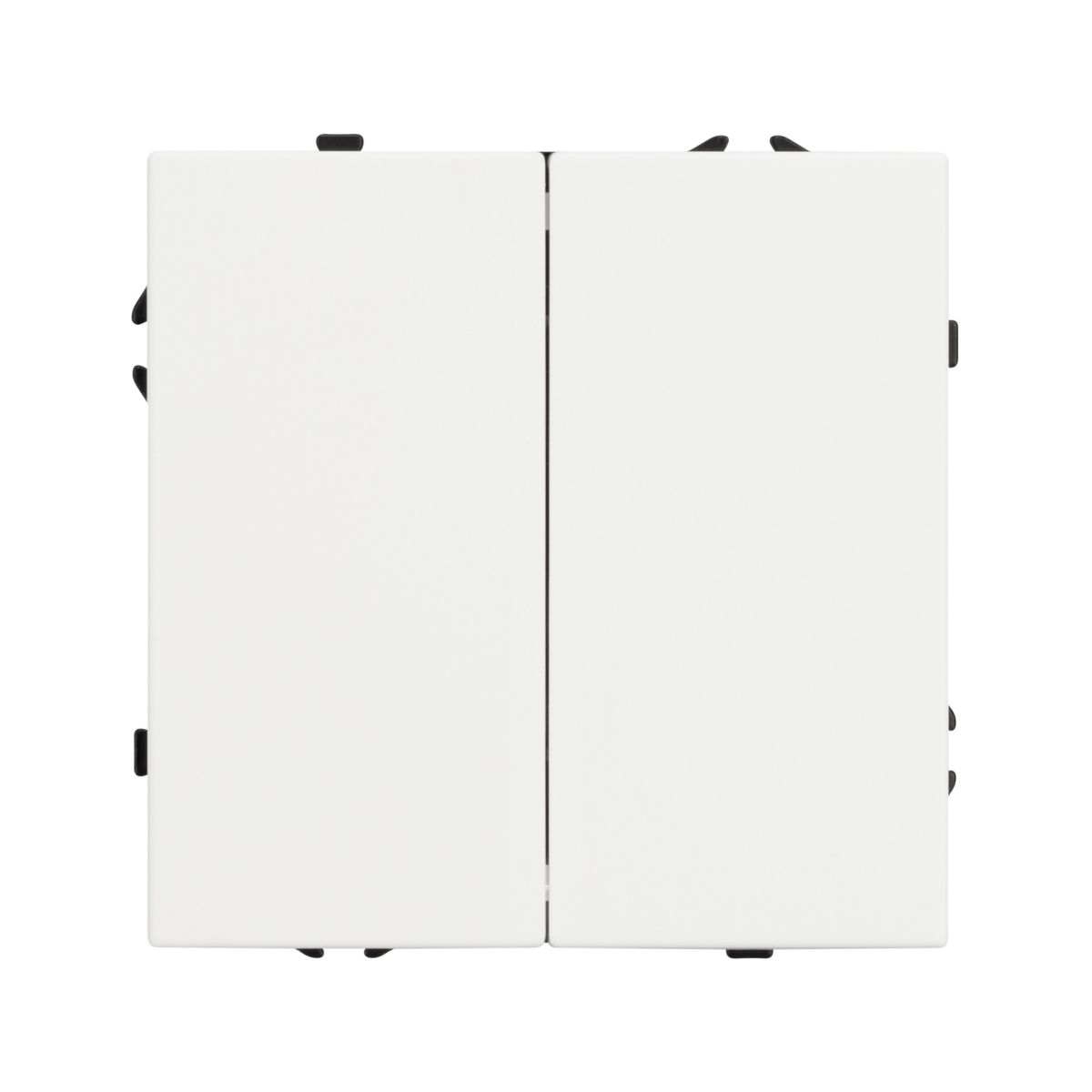 Механизм выключателя двухклавишный непроходной Arlight SWT-NOBE-MK02-SFPL-WH (230V, 10A) 054238