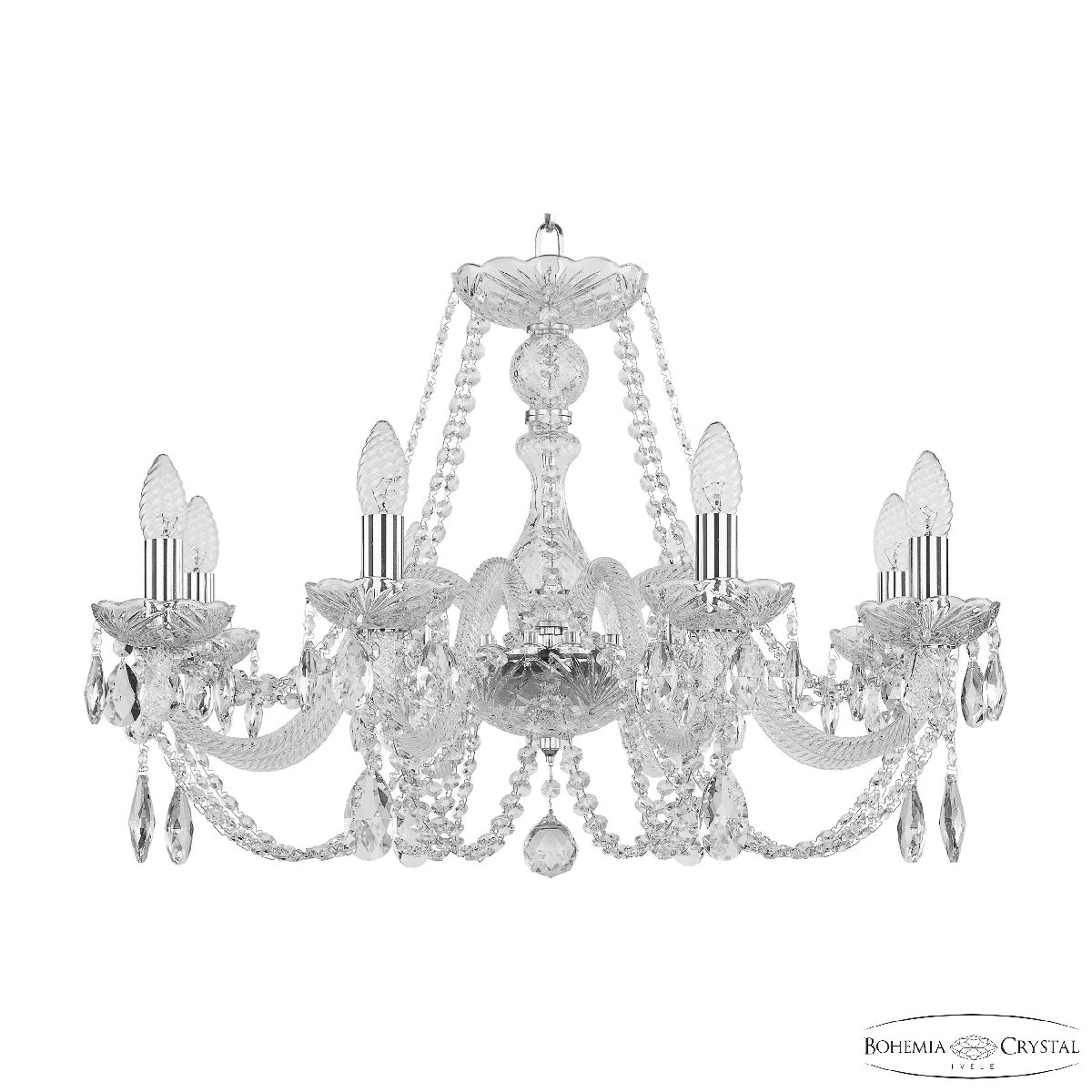 Подвесная люстра Bohemia Ivele Crystal 101/8/240 Ni