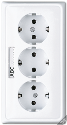 Розетка с заземлением Jung CD523NA