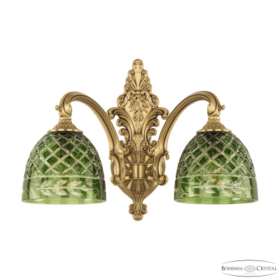 Бра Bohemia Ivele Crystal Verona 7209B15/2/175 FP P1 D Clear-Green/H-1J