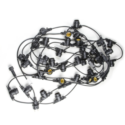 Уличная гирлянда Uniel UDL-K120 200/E27/100M IP65 BLACK BELT-LIGHT