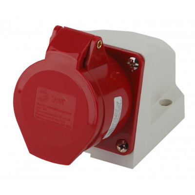 Розетка ЭРА R(OUT)-16-3P-PE-N-IP44 стационарная наружная 115 3Р+РЕ+N 16А 380В IP44 Б0032876