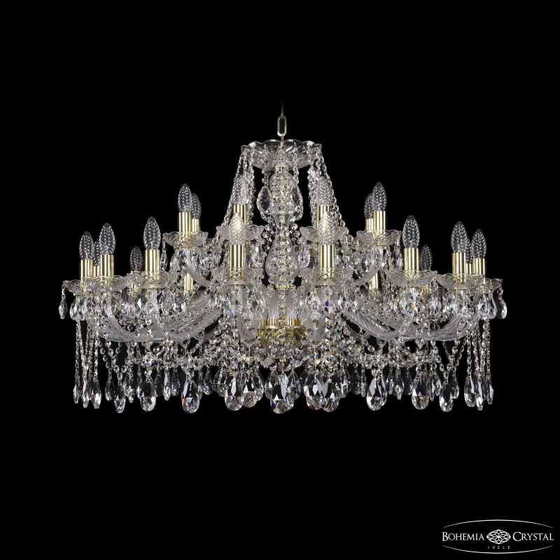 Подвесная люстра Bohemia Ivele Crystal 1413/16+8/360 G