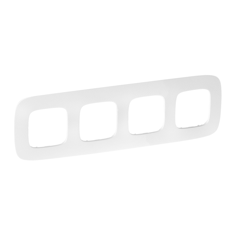 Рамка 4-постовая Legrand Valena Allure Тиснение белое 754374