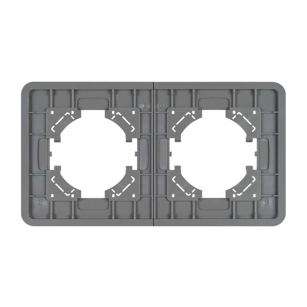 Рамка на 2 поста стеклянная Arlight FRM-OMALI-SFGS-2-GR 049710