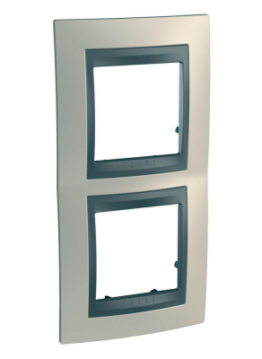 Рамка 2-постовая вертикальная Schneider Electric Unica Top MGU66.004V.295