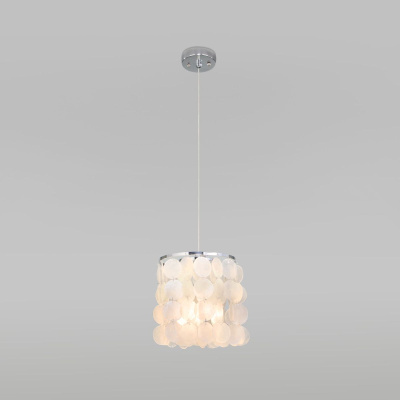 Подвесной светильник Eurosvet Sandra 60185/1 хром/перламутр a069247