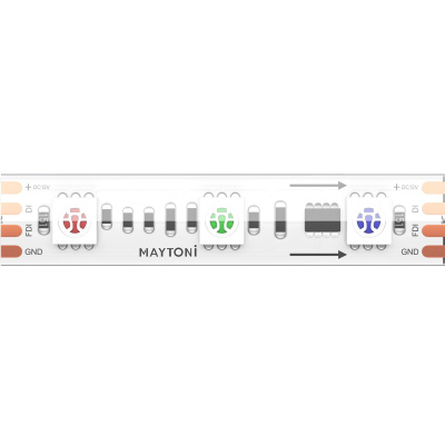 Светодиодная лента Maytoni Led Strip 12В 5050 14,4Вт/м RGB 5м IP68 201245