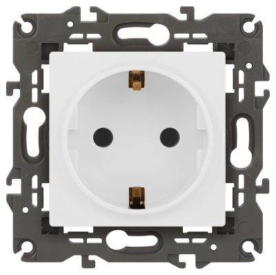 Розетка 2P+E Schuko Эра Elegance 14-2101-01М Б0065800