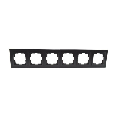 Рамка на 6 постов Mono Electric Despina графит 102-200000-166