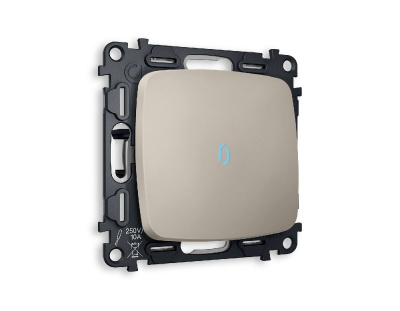 Комплект механизма 1-кл выключателя с подсветкой Ambrella Volt Omega MO362020