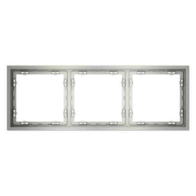 Рамка на 3 поста Voltum S70 VLS100305 (сталь)