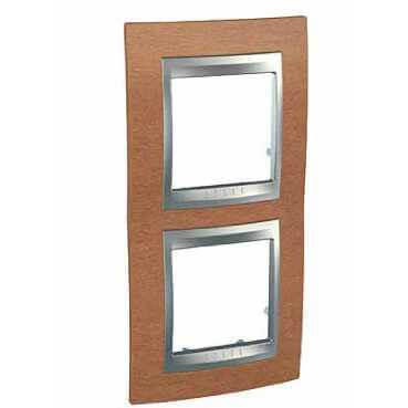 Рамка 2-постовая вертикальная Schneider Electric Unica Top MGU66.004V.098