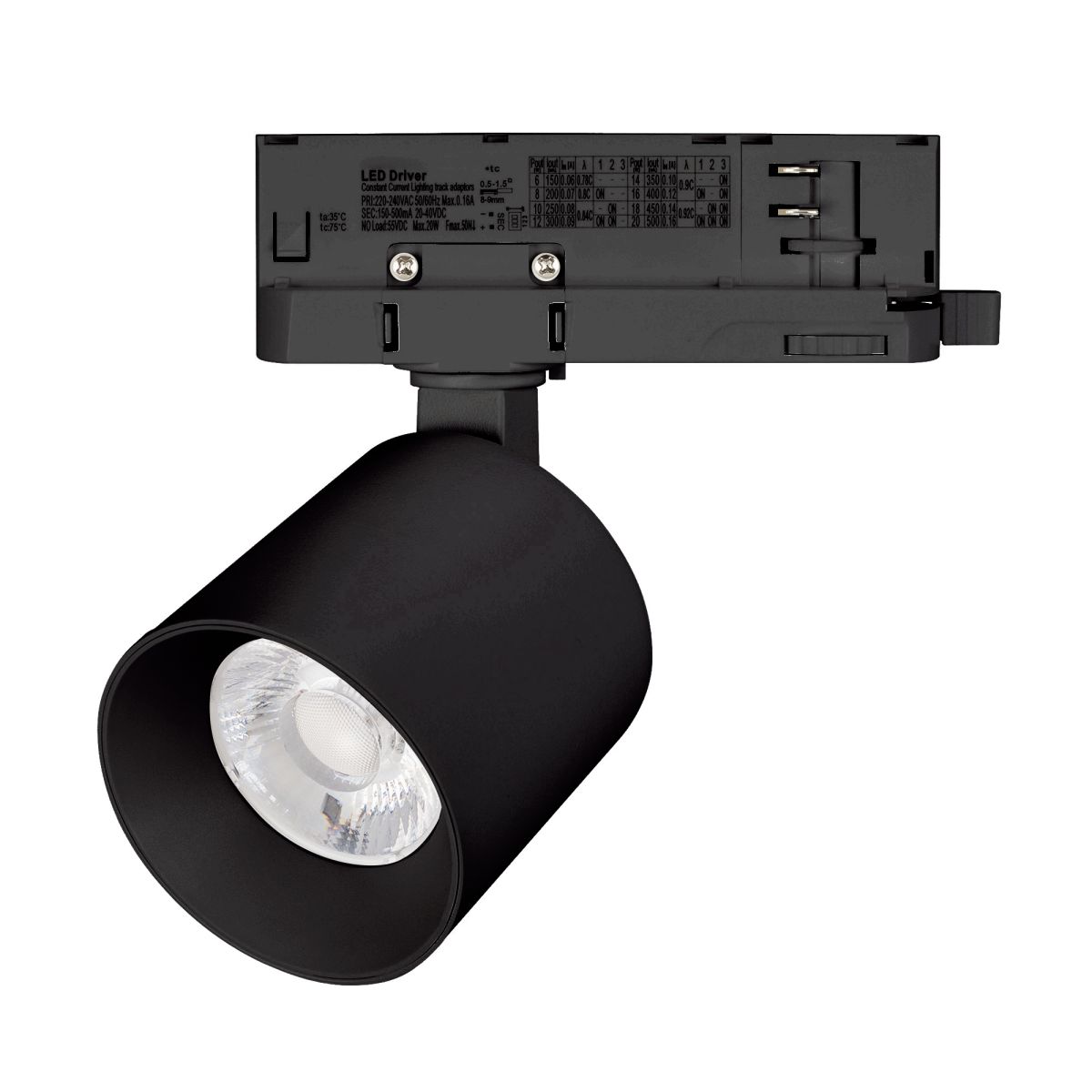 Трековый трехфазный светильник Arlight LGD-DYKE-4TR-R60-8W Warm3000 (BK, 38 deg, 230V, DALI) (IP20 Металл) 058708